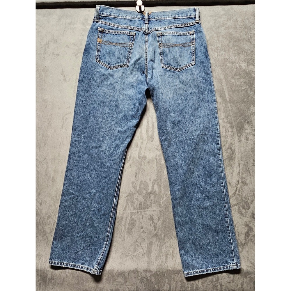 Ariat M-Series Relaxed Straight Leg Jeans Mens 34x32 Medium Wash Blue AM 7434 A - Picture 2 of 11
